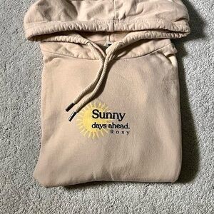 Roxy tan sunny days ahead hoodie